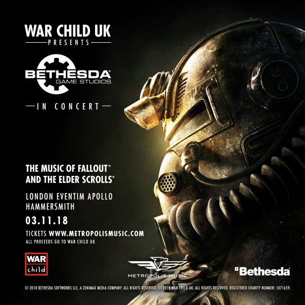 BETHESDA GAME STUDIOS EN CONCIERTO La música de Fallout y The Elder Scrolls en un concierto benéfico sin igual en el Hammersmith Apollo de Londres