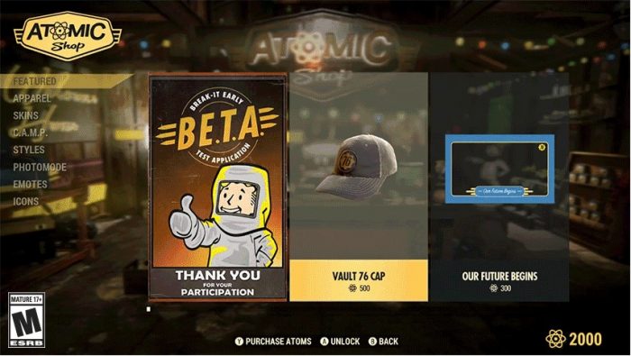 ¿Qué es la tienda atómica en Fallout 76? Conoce el lugar donde gastar tus «atoms»