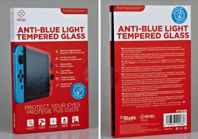 FR-TEC pone a la venta el primer cristal templado para Nintendo Switch con filtro de luz azul HEV