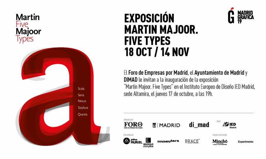 IED Madrid acoge una exposición dedicada al tipógrafo holandés Martin Majoor y sus célebres cinco tipos
