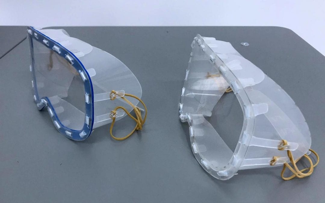 La escuela de diseño IED se une a la producción de gafas y pantallas sanitarias