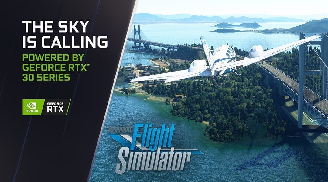 Microsoft Flight Simulator dobla el rendimiento con GeForce RTX 30 Series