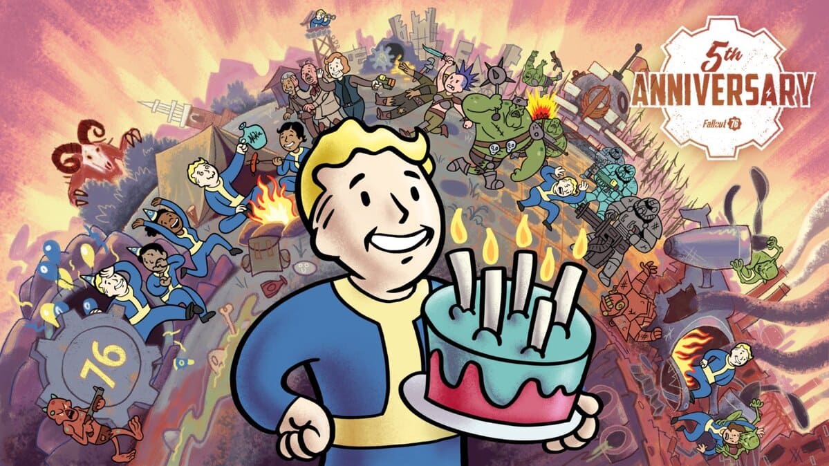 Fallout 76 celebra su 5.º aniversario con eventos y recompensas especiales para la ocasión