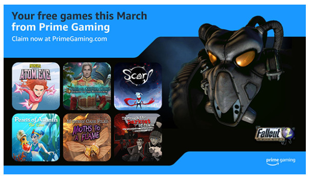 Actualización de contenidos de marzo de Prime Gaming