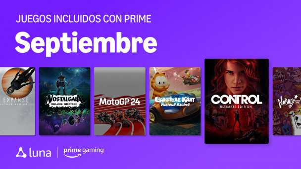 Actualización de contenidos de septiembre de Prime Gaming