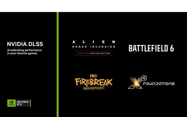 NVIDIA anuncia DLSS 4 para Alien: Rogue Incursion, Battlefield 6 y nuevos drivers